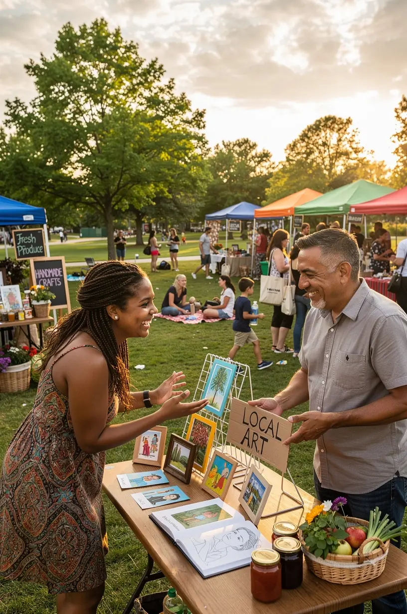 Community members enjoying music at a local event